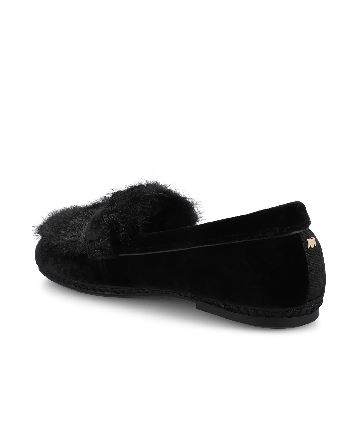 The Heron Loafer Cozy - Black Velvet Faux Fur - Image 4