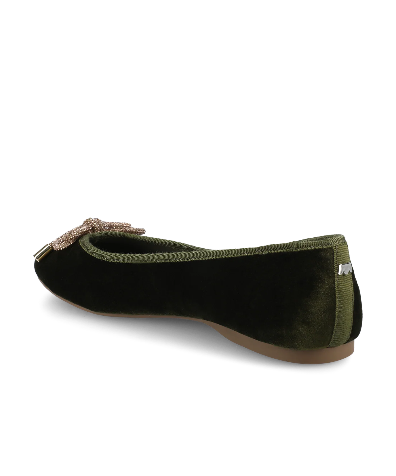 The Hummingbird - Evergreen Velvet Jeweled Bow - Image 4